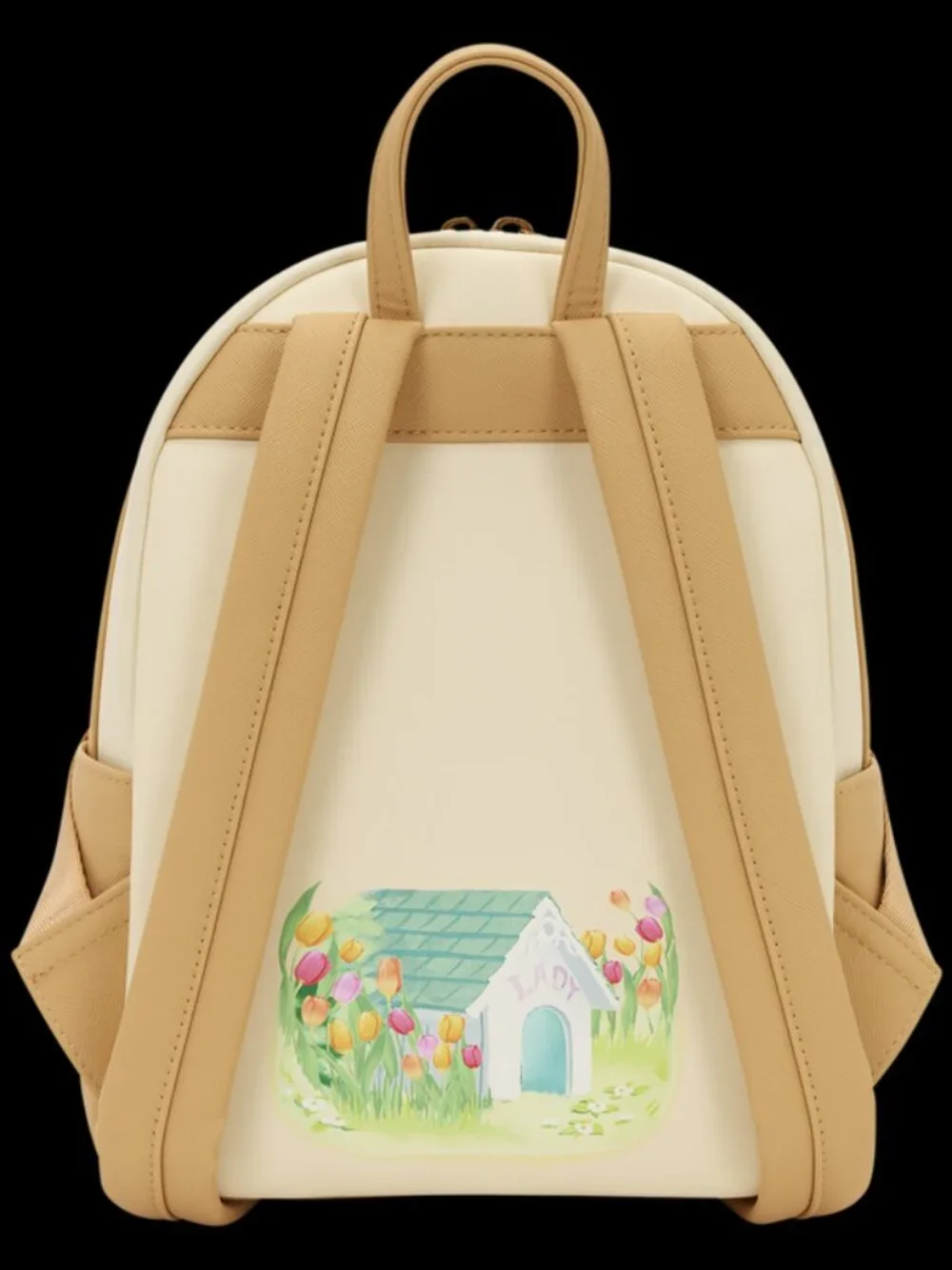 Loungefly Disney Lady And The Tramp Mini Backpack Tulips Floral Embroidered Bag